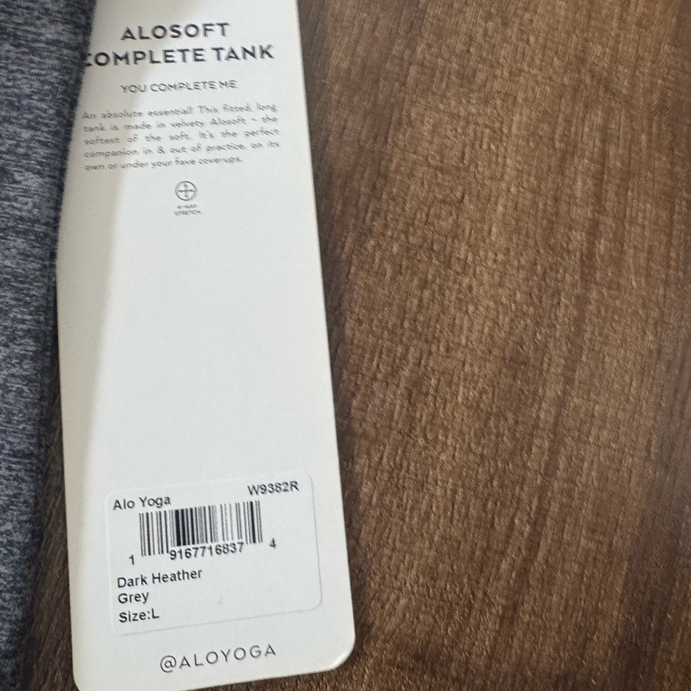Alo Yoga Alosoft Tank in Dark Heather